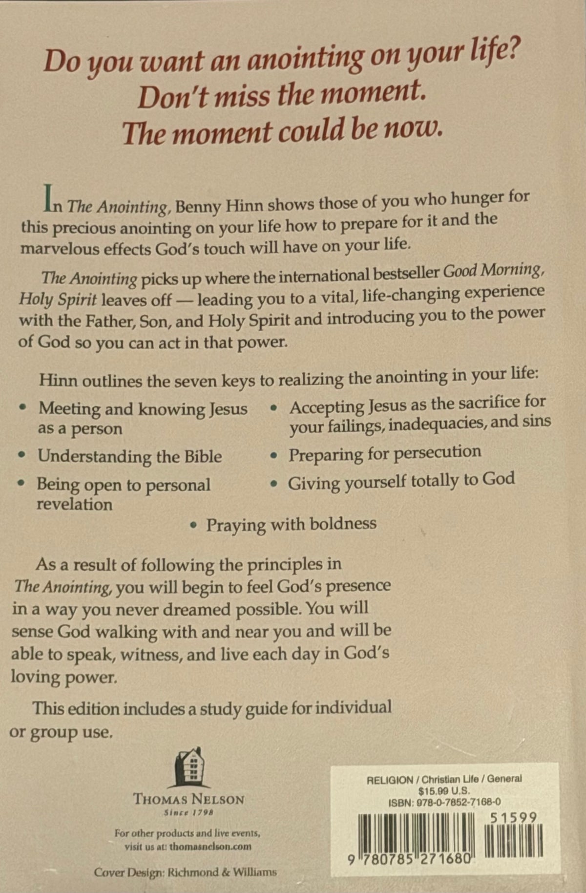 THE ANOINTING BENNY HINN