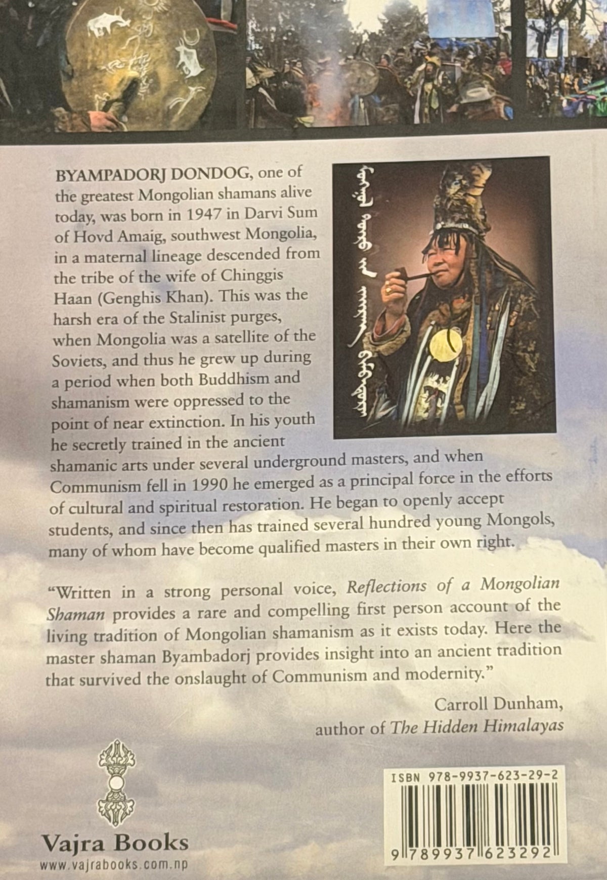 REFLECTIONS
OT a
MONGOLIAN SHAMAN
Shaman Byampadori Dondog