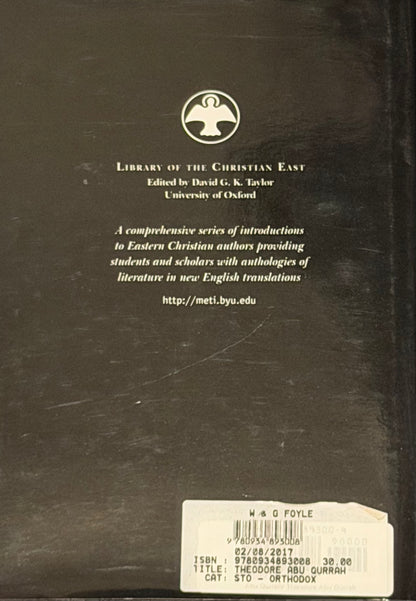 Theodore
Abu Qurrah
TRANSLATED BY
JOHN C. LAMOREAUX