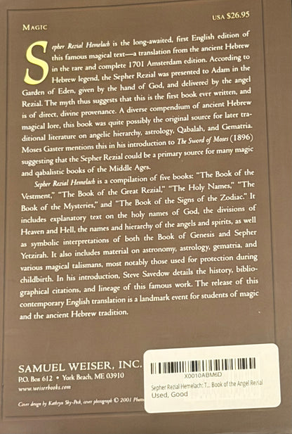 The Book of the Angel Rezial edited and translated by Steve Savedow