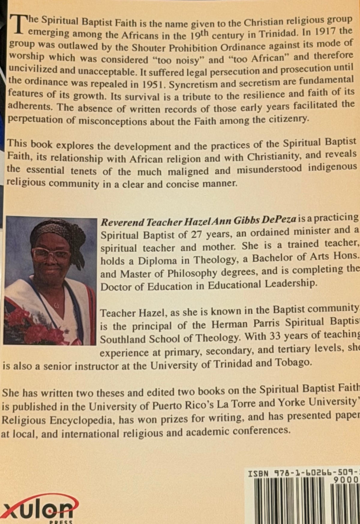 MY FAITH
Spiritual Baptist Christian by Teacher Hazel Ann Gibbs De Peza