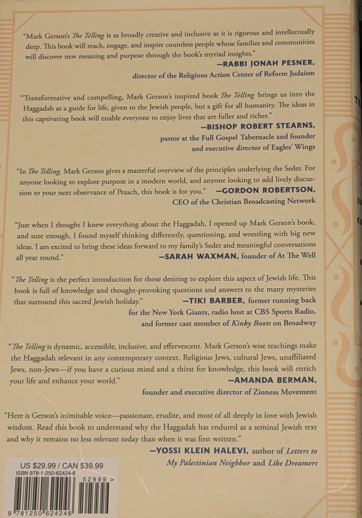 Mark Gerson
The Telling: How Judaism's Essential Book Reveals the Meaning of Life
