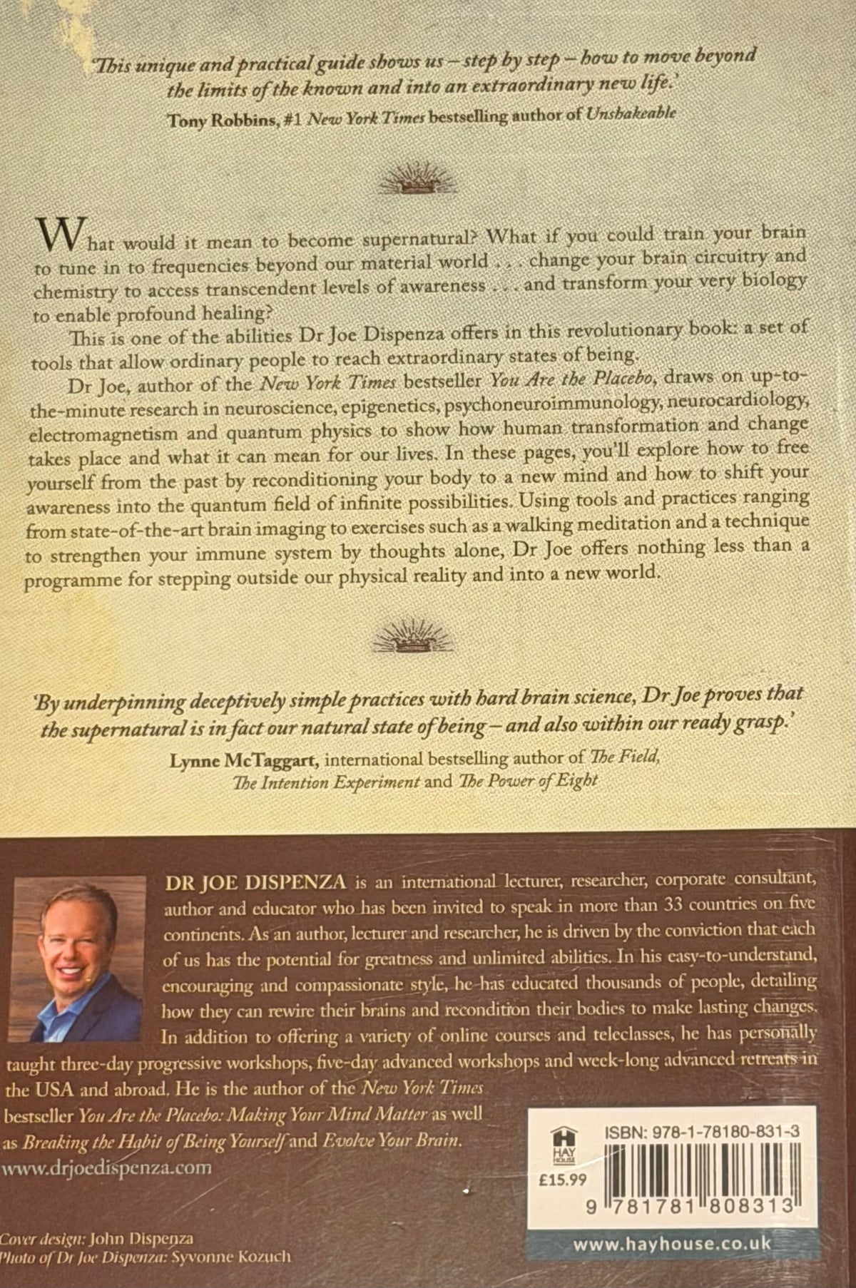 Becoming Supernatural Dr Joe Dispenza
