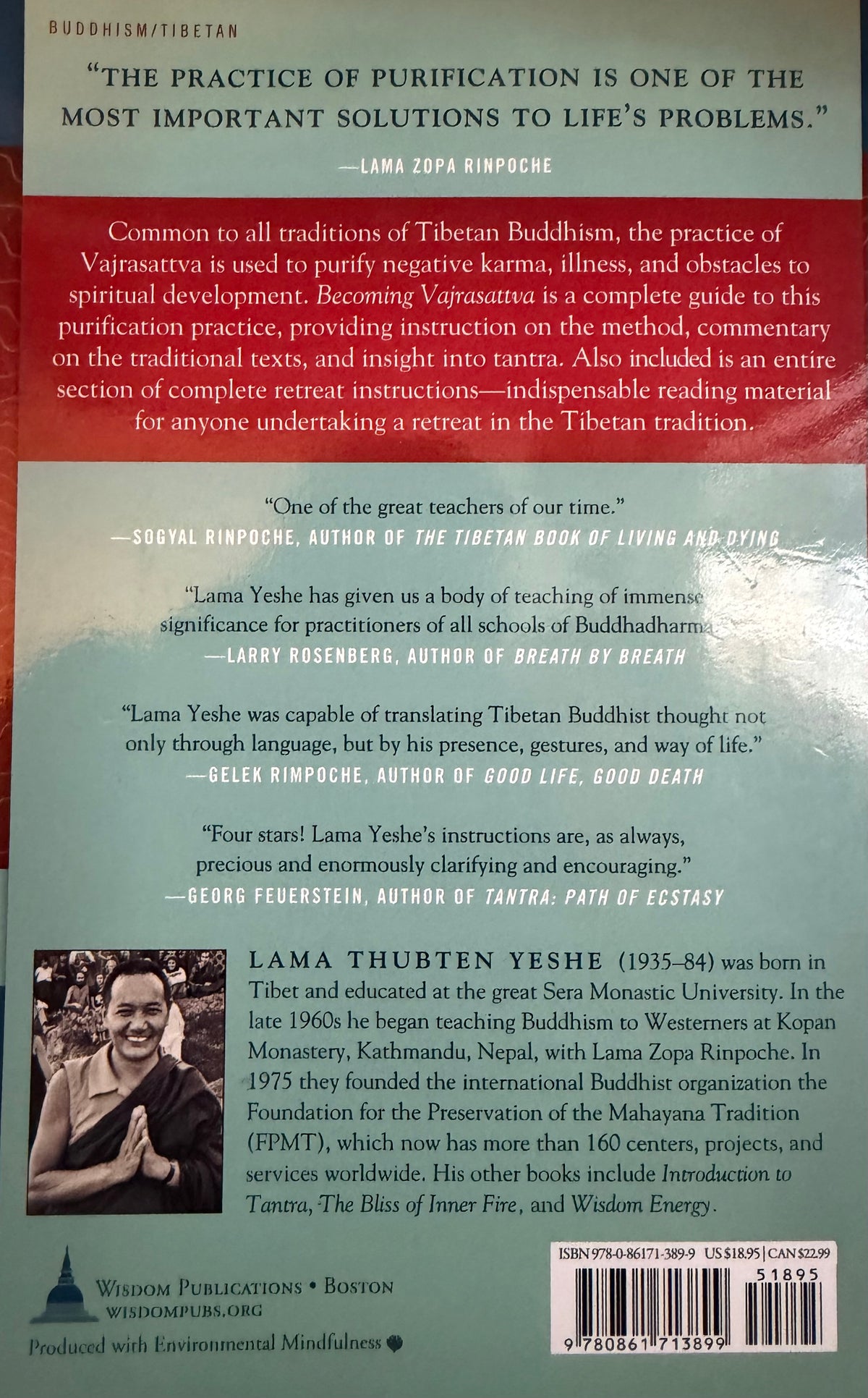LAMA YESHE BECOMING
VAJRASATTVA
The Tantric Path of Purification