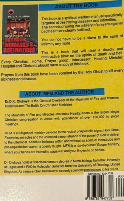 PRAYERS TO DESTROY
DISEASES & INFIRMITIES
