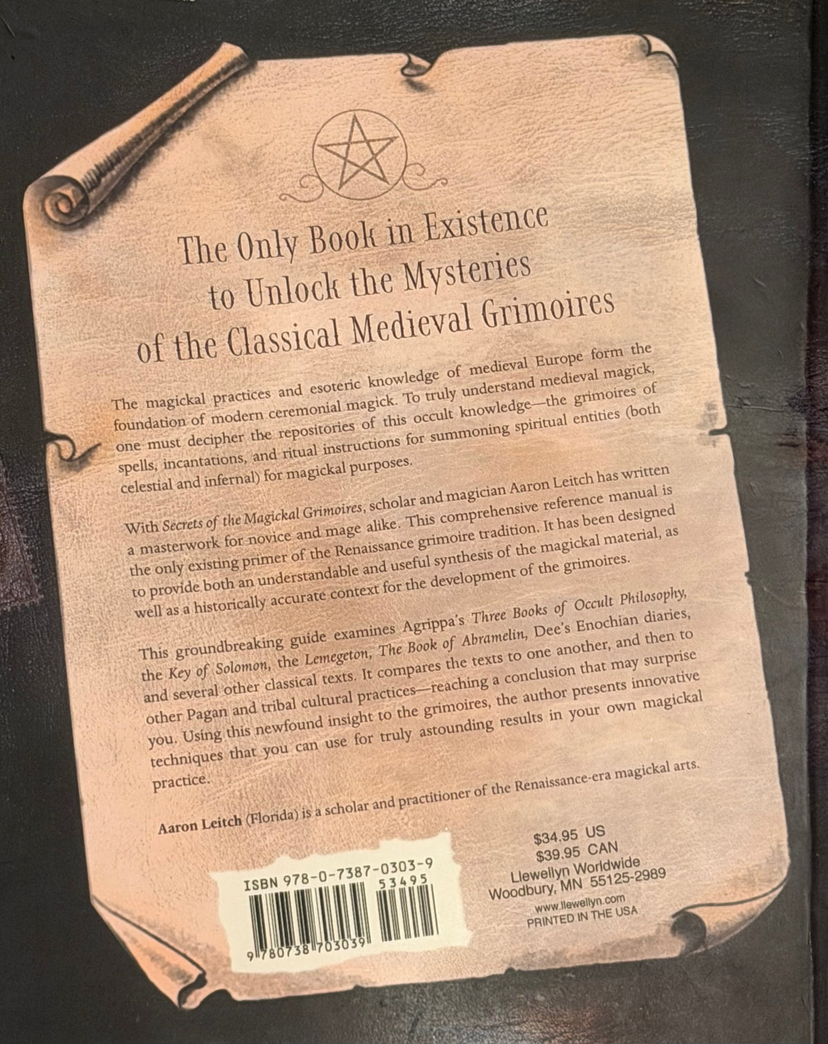 OF THE
MAGICKAL GRIMOIRES The Classical Texts
of MagieR Decipheren by HAARON LEITCHE