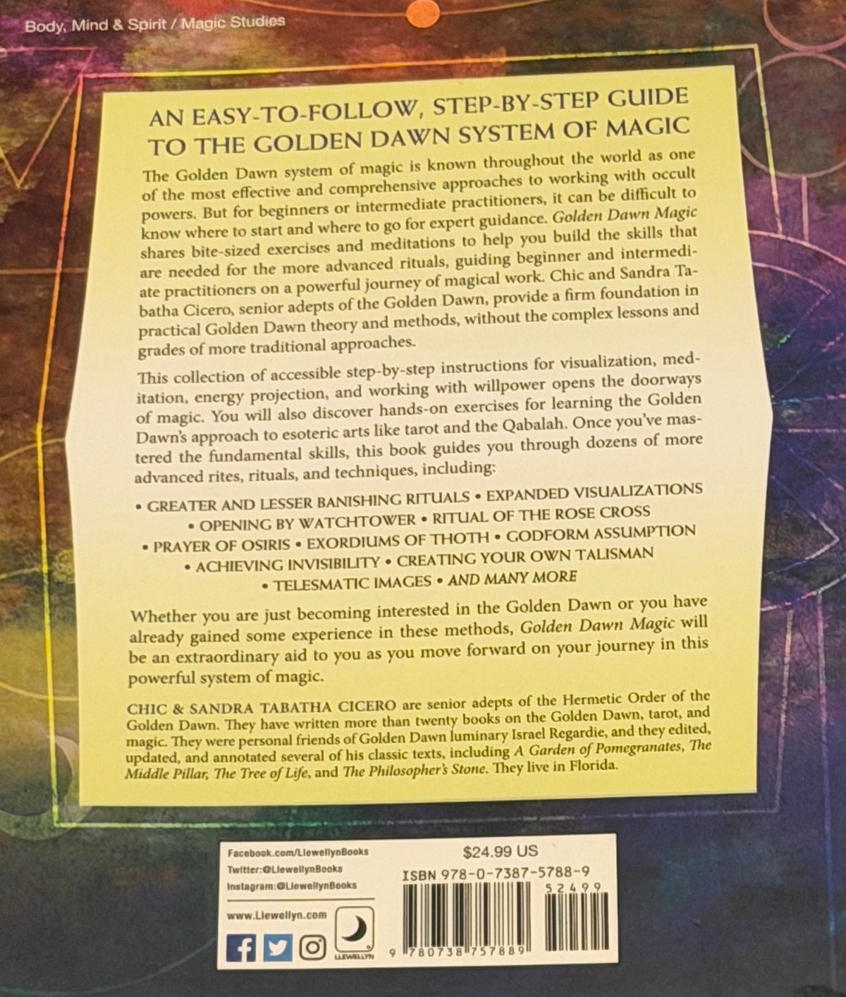 THE GOLDEN
DAWN MAGIC by CHIC CICERO &
SANDRA TABATHA CICERO