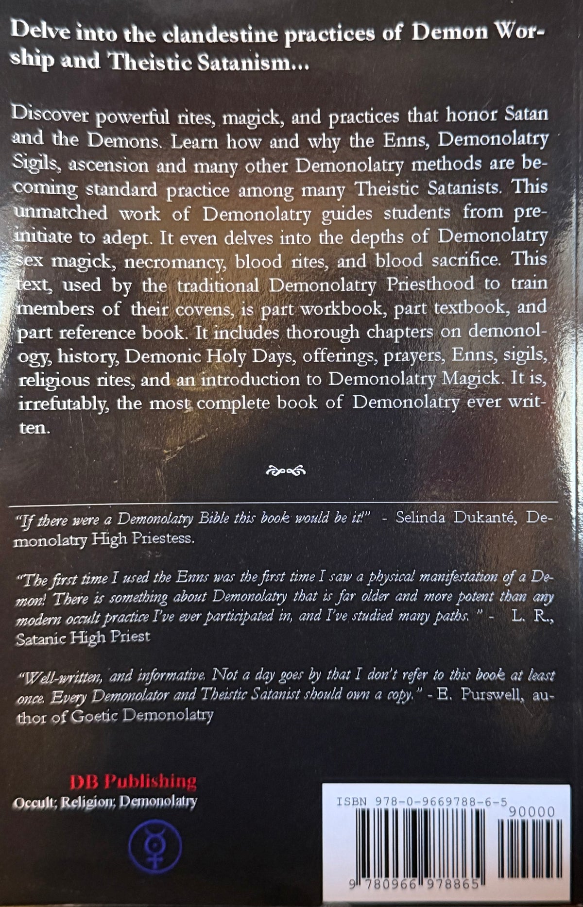 The Complete Book of
Demonolatry S. Connolly