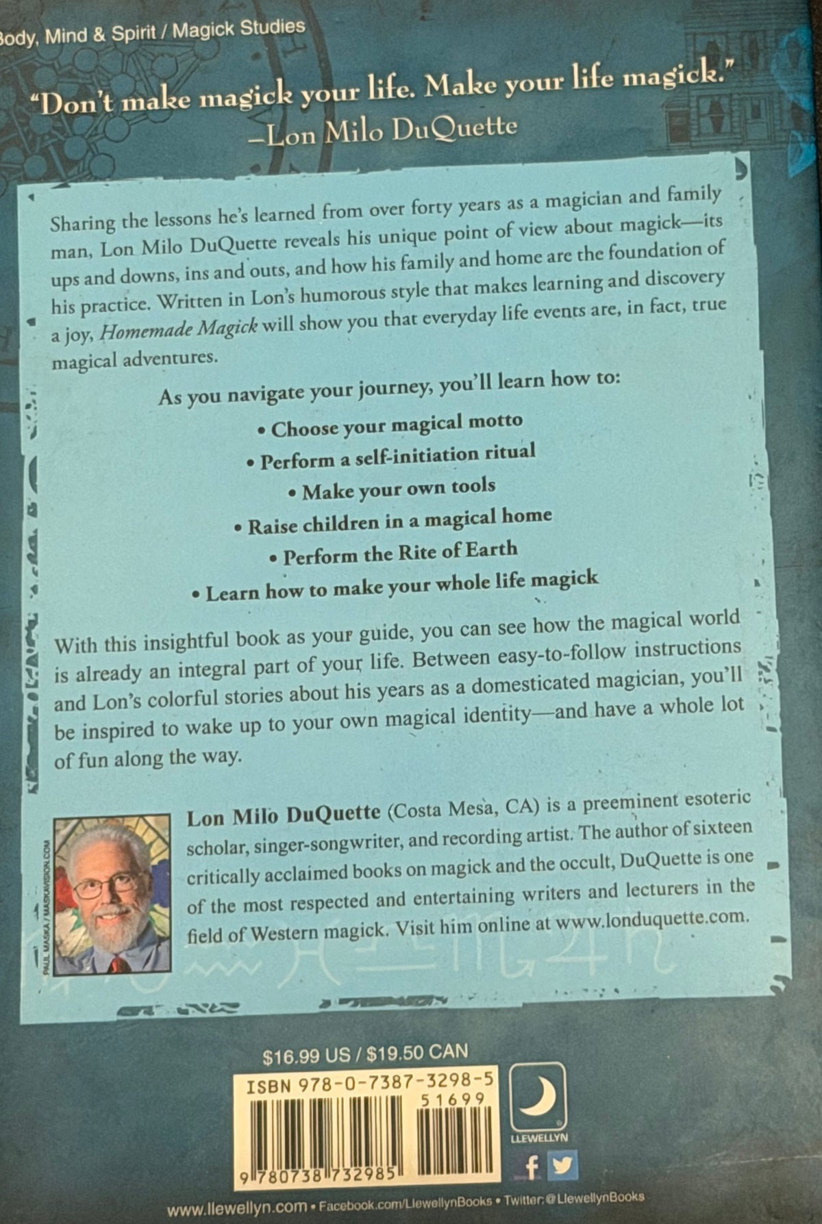 Homemade. magick
THE MUSINGS & MISCHIEF
OF A DO-IT-YOURSELE MAGUS LON MILO DUQUETTE